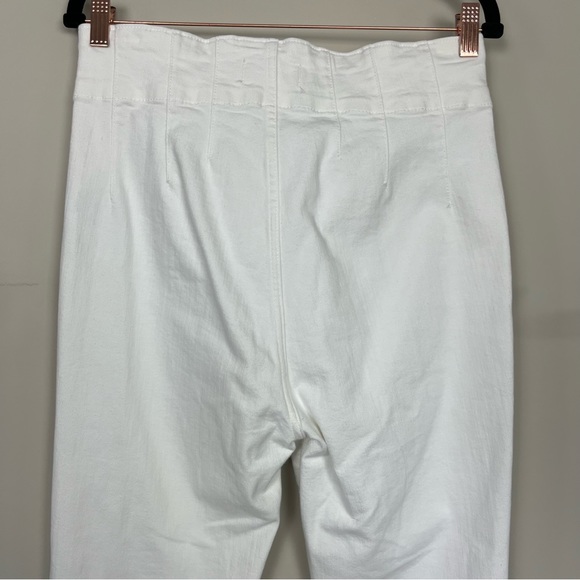 FREE PEOPLE WE THE FREE JAYDE FLARE JEANS WHITE SIZE 32 - Picture 11 of 13